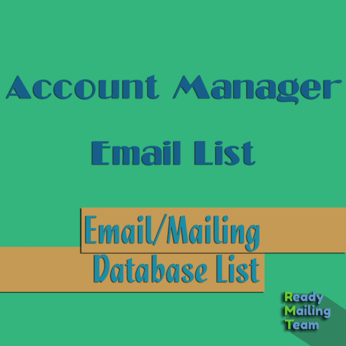 Account Manager Email List