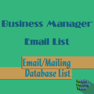 Business Manager Email List