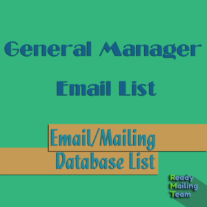 General Manager Email List