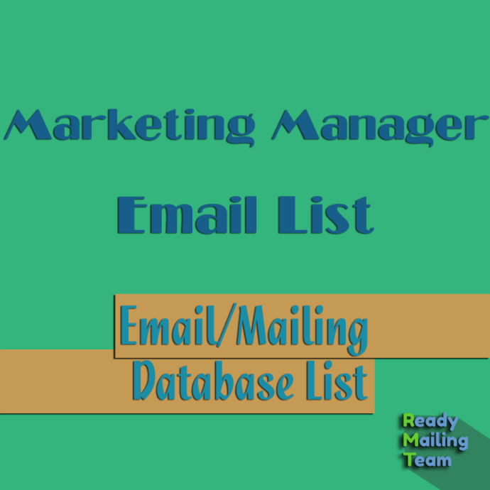 Marketing Manager Email List