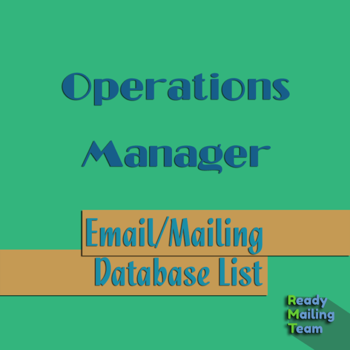 Operations Manager Email List