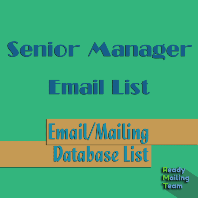 Senior Manager Email List