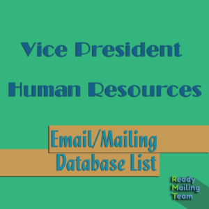 Vice President Human Resources Email List