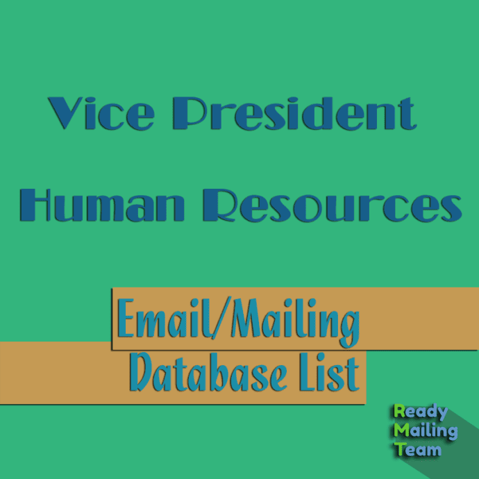 Vice President Human Resources Email List